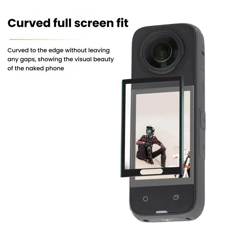 Sunnylife Curved Tempered Film HD Anti - Explosion Anti - Drop Scratch Protective Film, For Insta360 X5 / X4, For Insta360 X5 / X4 2sets - ORIWHIZDJI & Insta360 AccessoriesInsta360 X SeriesProtection & Cases
