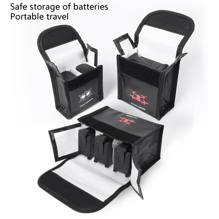 Sunnylife FV - DC261 Battery Explosion - proof Bag, For DJI FPV Glasses Battery, For DJI FPV Glasses 2 Batteries, For DJI FPV Drone Battery, For DJI FPV Drone 2 Batteries, For DJI FPV Drone 3 Batteries - ORIWHIZCase & BagsDJI & Insta360 AccessoriesDJI FPV Series