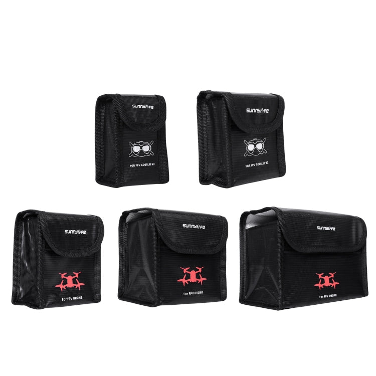 Sunnylife FV - DC261 Battery Explosion - proof Bag, For DJI FPV Glasses Battery, For DJI FPV Glasses 2 Batteries, For DJI FPV Drone Battery, For DJI FPV Drone 2 Batteries, For DJI FPV Drone 3 Batteries - ORIWHIZCase & BagsDJI & Insta360 AccessoriesDJI FPV Series