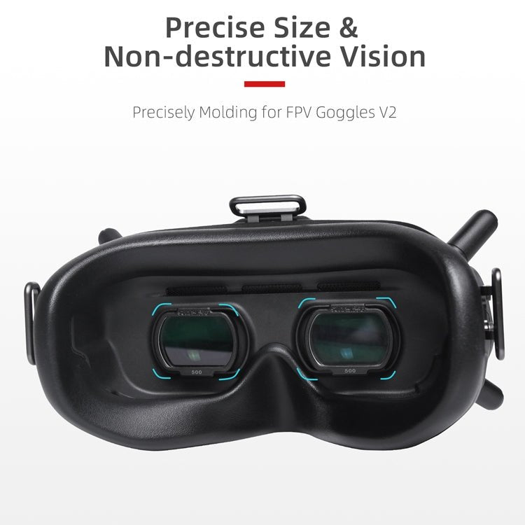 Sunnylife FV - Q9334 2 PCS Myopia Lens Nearsighted Corrective Aspherical Lens for DJI FPV Goggles V2, 100 Degree, 150 Degree, 200 Degree, 250 Degree, 300 Degree, 350 Degree, 400 Degree, 450 Degree, 500 Degree, 550 Degree, 600 Degree, 700 Degree, 800 Degree - ORIWHIZDJI & Insta360 AccessoriesDJI FPV SeriesLens Accessories