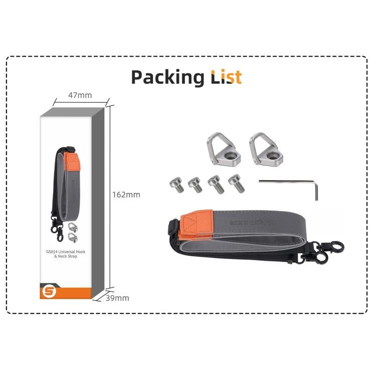 Sunnylife GS014 Multi - Purpose Lanyard with CNC Aluminum Buckle, For DJI RC 2 / 1 / Pro 2 / 1 - ORIWHIZDJI & Insta360 AccessoriesDJI Controller AccessoriesSunnylife