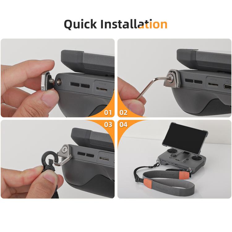 Sunnylife GS014 Multi - Purpose Lanyard with CNC Aluminum Buckle, For DJI RC 2 / 1 / Pro 2 / 1 - ORIWHIZDJI & Insta360 AccessoriesDJI Controller AccessoriesSunnylife
