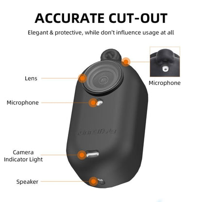 Sunnylife IST - BHT594 Camera Body Silicone Case with Lens Cap & Neck Strap, For Insta360 Go 3 - ORIWHIZDJI & Insta360 AccessoriesInsta360 GO SeriesProtection & Cases