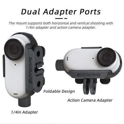 Sunnylife IST - BK592 Mount Adapter Protective Frame Cage Mounting Brackets Housing Case, For Insta360 Go 3 - ORIWHIZDJI & Insta360 AccessoriesInsta360 GO SeriesMounts