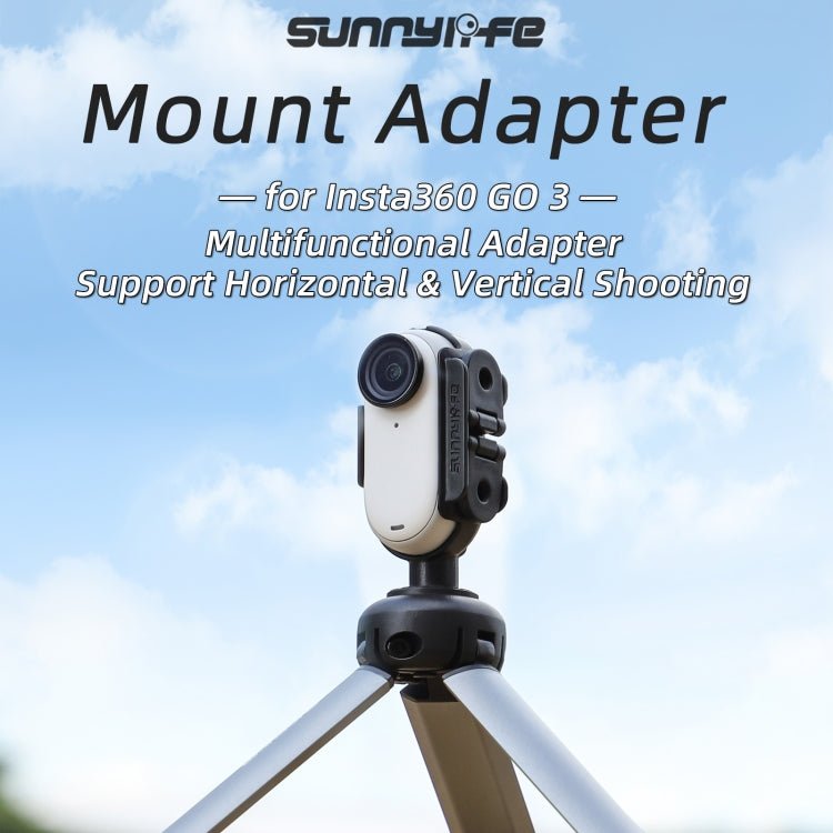 Sunnylife IST - BK592 Mount Adapter Protective Frame Cage Mounting Brackets Housing Case, For Insta360 Go 3 - ORIWHIZDJI & Insta360 AccessoriesInsta360 GO SeriesMounts