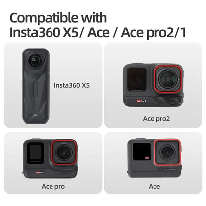 Sunnylife Metal Magnetic Quick Release Adapter Mount Action Camera Foldable Cam Stand 1/4 Adapter for Insta360 X5 / Ace / Ace Pro 2 / 1, AD020 For Insta360 X5 / Ace / Ace Pro 2 / 1 - ORIWHIZDJI & Insta360 AccessoriesDJI Neo AccessoriesMount & Holder