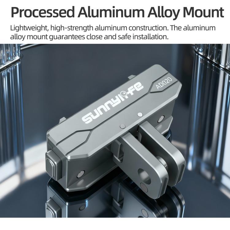 Sunnylife Metal Magnetic Quick Release Adapter Mount Action Camera Foldable Cam Stand 1/4 Adapter for Insta360 X5 / Ace / Ace Pro 2 / 1, AD020 For Insta360 X5 / Ace / Ace Pro 2 / 1 - ORIWHIZDJI & Insta360 AccessoriesDJI Neo AccessoriesMount & Holder