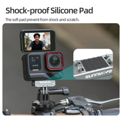 Sunnylife Metal Magnetic Quick Release Adapter Mount Action Camera Foldable Cam Stand 1/4 Adapter for Insta360 X5 / Ace / Ace Pro 2 / 1, AD020 For Insta360 X5 / Ace / Ace Pro 2 / 1 - ORIWHIZDJI & Insta360 AccessoriesDJI Neo AccessoriesMount & Holder