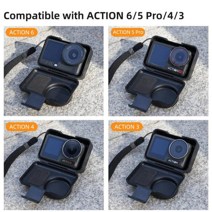 Sunnylife Portable Protective Cover Shock - proof Dust - proof Storage Box with Lanyard for DJI Osmo Action 6 / 5 Pro / 4 / 3, For DJI Osmo Action 6 / 5 Pro / 4 / 3 - ORIWHIZCase & BagsDJI & Insta360 AccessoriesOsmo Action Series