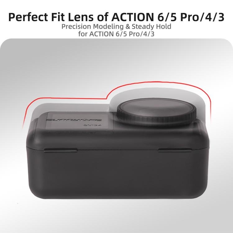 Sunnylife Portable Protective Cover Shock - proof Dust - proof Storage Box with Lanyard for DJI Osmo Action 6 / 5 Pro / 4 / 3, For DJI Osmo Action 6 / 5 Pro / 4 / 3 - ORIWHIZCase & BagsDJI & Insta360 AccessoriesOsmo Action Series