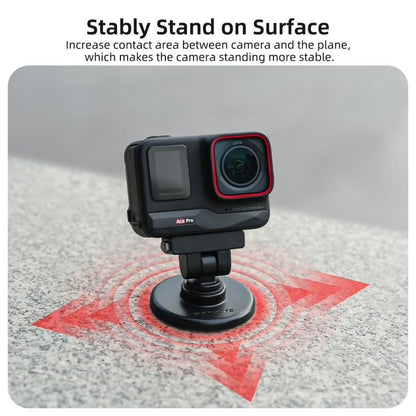 Sunnylife Quick - Release Magnetic Base Mount 1/4 180 Tilt Adjustable Tabletop Base Bracket For Insta360 X4 Air / X5 / Ace / Ace Pro 2 / 1, DZ - 142 For Insta360 X4 Air / X5 - ORIWHIZDJI & Insta360 AccessoriesInsta360 X SeriesMounts