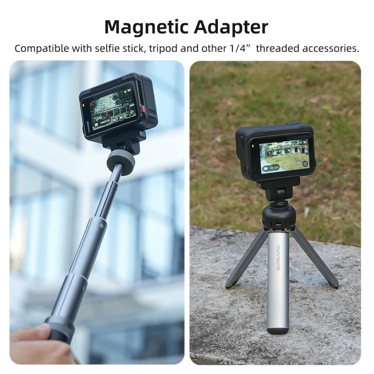 Sunnylife Quick - Release Magnetic Base Mount 1/4 180 Tilt Adjustable Tabletop Base Bracket For Insta360 X4 Air / X5 / Ace / Ace Pro 2 / 1, DZ - 142 For Insta360 X4 Air / X5 - ORIWHIZDJI & Insta360 AccessoriesInsta360 X SeriesMounts