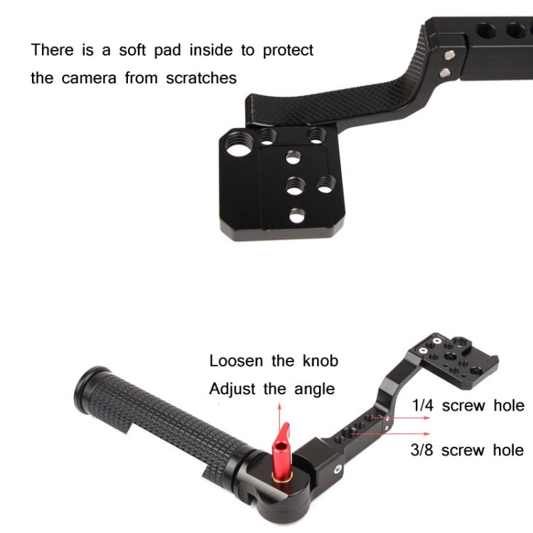 Sunnylife RO - Q9233 Carry Type Adjustable Angle SLR Stabilizer Handle For DJI RONIN RS - C2 / RONIN S / SC - ORIWHIZDJI & Insta360 AccessoriesDJI Ronin SeriesSunnylife