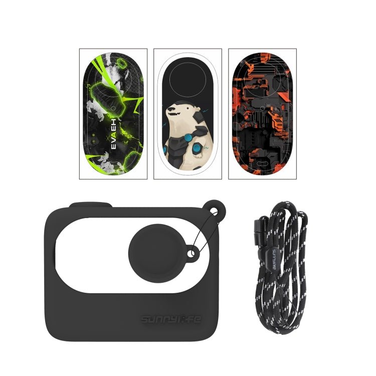 Sunnylife Silicone Case Stickers Skin Wrap Lens Cover with Neck Strap, For Insta360 GO 3 - ORIWHIZDJI & Insta360 AccessoriesInsta360 GO SeriesProtection & Cases