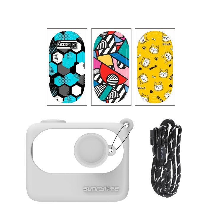 Sunnylife Silicone Case Stickers Skin Wrap Lens Cover with Neck Strap, For Insta360 GO 3 - ORIWHIZDJI & Insta360 AccessoriesInsta360 GO SeriesProtection & Cases