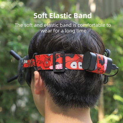 Sunnylife TD487 For DJI Avata / FPV Goggles V2 Color Headband Fixed Elastic Strap, Strap (Red), Strap (Graffiti), Strap (Camouflage) - ORIWHIZDJI & Insta360 AccessoriesDJI FPV SeriesOther Accessories