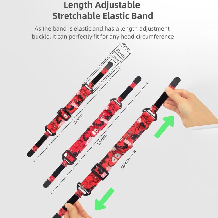 Sunnylife TD487 For DJI Avata / FPV Goggles V2 Color Headband Fixed Elastic Strap, Strap (Red), Strap (Graffiti), Strap (Camouflage) - ORIWHIZDJI & Insta360 AccessoriesDJI FPV SeriesOther Accessories