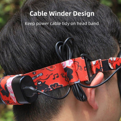 Sunnylife TD487 For DJI Avata / FPV Goggles V2 Color Headband Fixed Elastic Strap, Strap (Red), Strap (Graffiti), Strap (Camouflage) - ORIWHIZDJI & Insta360 AccessoriesDJI FPV SeriesOther Accessories