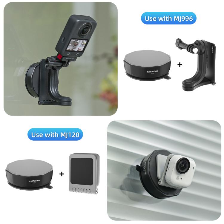 Sunnylife Universal Suction Cup Adapter Base Strong Suction Sucker for Action Camera - ORIWHIZDJI & Insta360 AccessoriesSuction Cup MountSunnylife