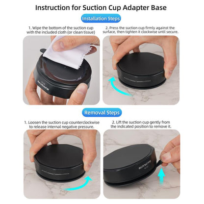 Sunnylife Universal Suction Cup Adapter Base Strong Suction Sucker for Action Camera - ORIWHIZDJI & Insta360 AccessoriesSuction Cup MountSunnylife