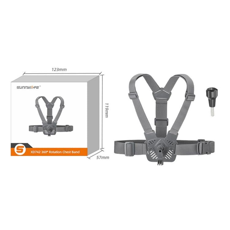 Sunnylife XD742 360 Degree Universal Sports Camera Chest Strap Mount, Universal - ORIWHIZChest BeltDJI & Insta360 AccessoriesSunnylife