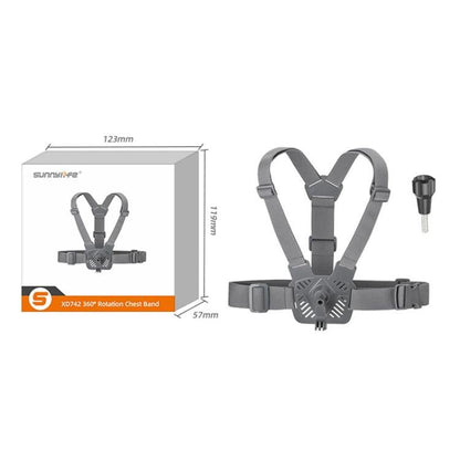 Sunnylife XD742 360 Degree Universal Sports Camera Chest Strap Mount, Universal - ORIWHIZChest BeltDJI & Insta360 AccessoriesSunnylife