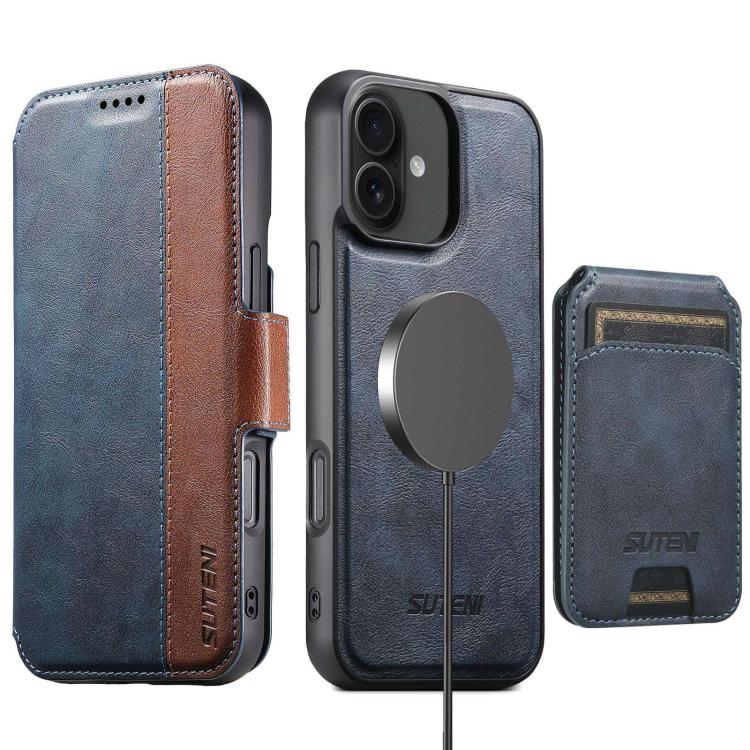 Suteni Q07S2 3 - in - 1 Detachable Vertical Flip Wallet MagSafe Splicing Leather Phone Case, For iPhone 16 Pro Max, For iPhone 16 Pro, For iPhone 16 Plus, For iPhone 16, For iPhone 15 Pro Max, For iPhone 15 Pro, For iPhone 15 Plus, For iPhone 15�����������... - ORIWHIZApple AccessoriesiPhone 16 Pro MaxiPhone 16 Pro Max Cases