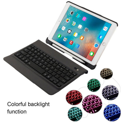 T - 201D Detachable Bluetooth 3.0 Ultra - thin Keyboard + Lambskin Texture Leather Tablet Case for iPad Air / Air 2 / iPad Pro 9.7 inch, Support Multi - angle Adjustment / Backlight, T - 201D - ORIWHIZApple AccessoriesiPad KeyboardiPad Keyboard For iPad Pro