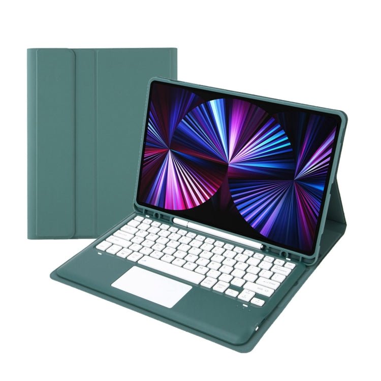 T12B - A Detachable Touch Pad Bluetooth Keyboard Leather Tablet Case, For iPad Air 13 2025 / 2024 / Pro 12.9 inch 2021/2020/2018 - ORIWHIZApple AccessoriesiPad KeyboardiPad Keyboard For iPad Pro
