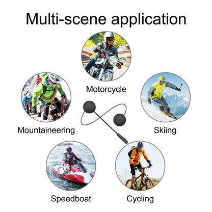T4 Motorcycle Helmet Bluetooth Headsets BT 5.0 Stereo Automatically Connect to Support SIRI, T4 - ORIWHIZConsumer ElectronicsMotorcycle Walkie TalkieWalkie Talkie