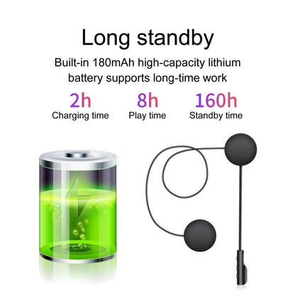 T4 Motorcycle Helmet Bluetooth Headsets BT 5.0 Stereo Automatically Connect to Support SIRI, T4 - ORIWHIZConsumer ElectronicsMotorcycle Walkie TalkieWalkie Talkie