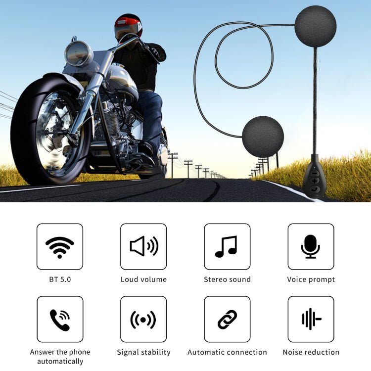 T6 Motorcycle Helmet Bluetooth V5.0 Headset, T6 - ORIWHIZConsumer ElectronicsMotorcycle Walkie TalkieWalkie Talkie