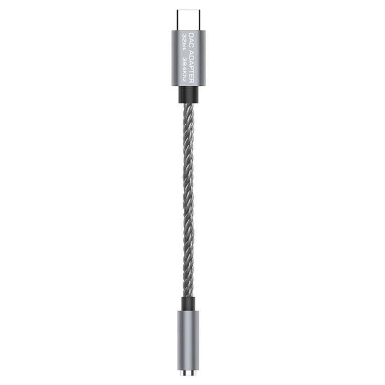 TA12 - R2 USB - C / Type - C Male to 3.5mm Audio Female Single Crystal Copper Braid Earphone Adapter, Black Grey, Grey, Copper + Silver, Silver - ORIWHIZ