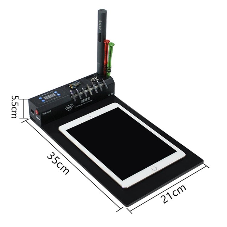 TBK - 568R 220V Vacuum LCD Temperature Controller Touch Screen Glass Separator Machine with Multi - function Storage Box, TBK - 568R - ORIWHIZ