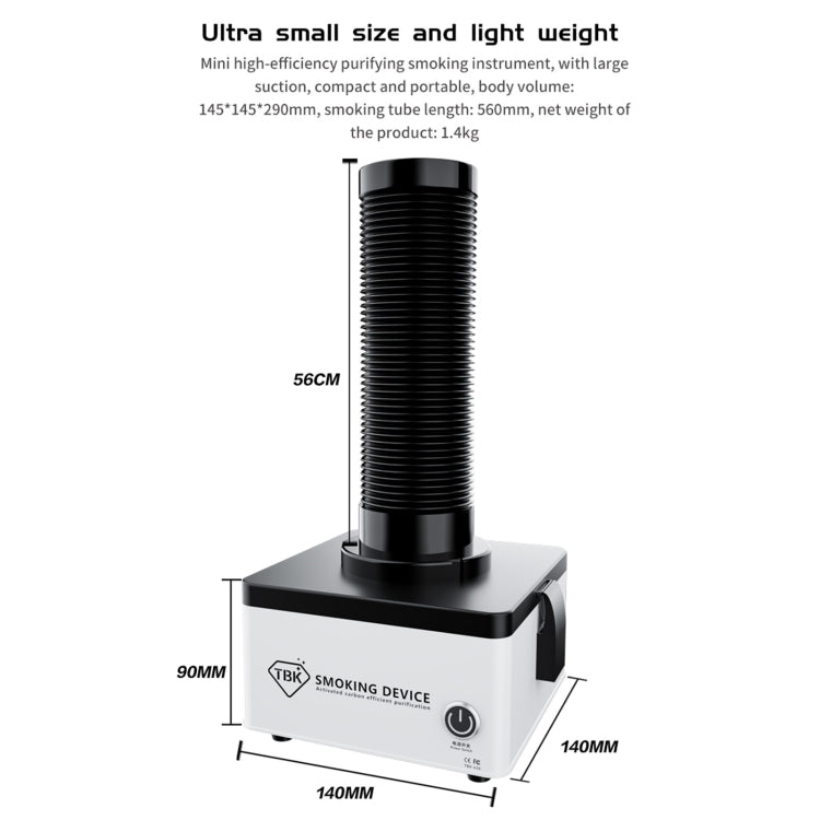 TBK 638 Mini 50W Efficient Purification Smoking Instrument,, US Plug, UK Plug, AU Plug, EU Plug - ORIWHIZ