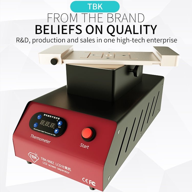 TBK - 988Z 7 inch Mobile Phone LCD Separation Built - in Pump Vacuum Manual Separator, TBK - 988Z - ORIWHIZ