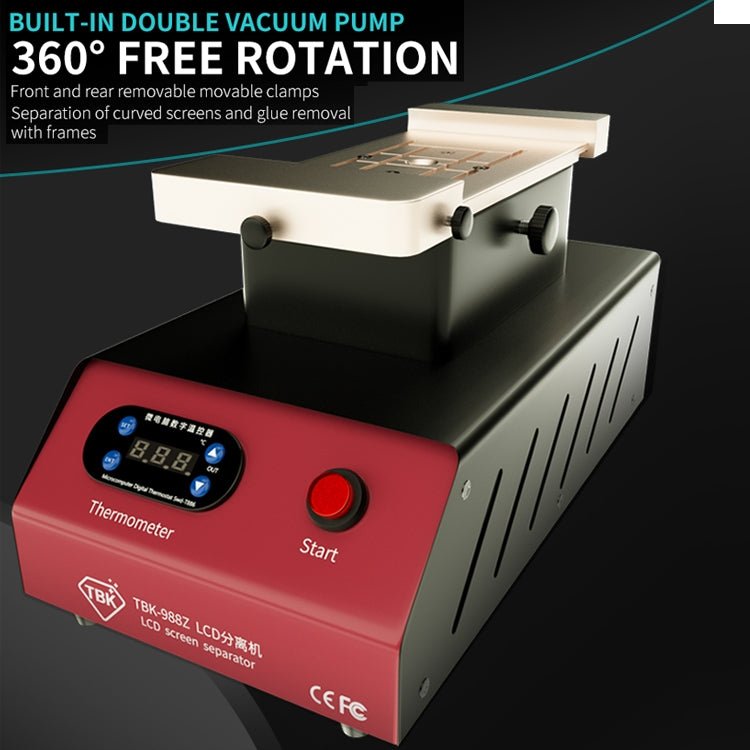 TBK - 988Z 7 inch Mobile Phone LCD Separation Built - in Pump Vacuum Manual Separator, TBK - 988Z - ORIWHIZ