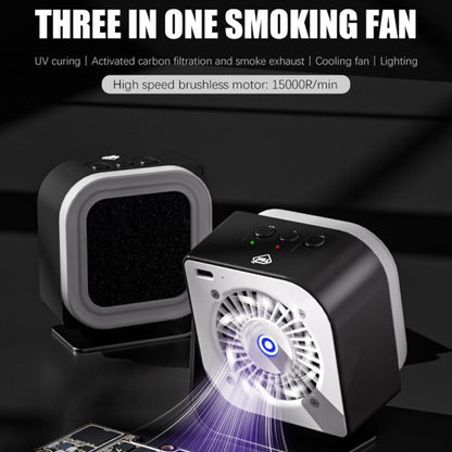 TBK F001 3 in 1 Smoking & UV Curing & Filtration Smoke Exhaust Multifunctional Fan, TBK F001 - ORIWHIZ
