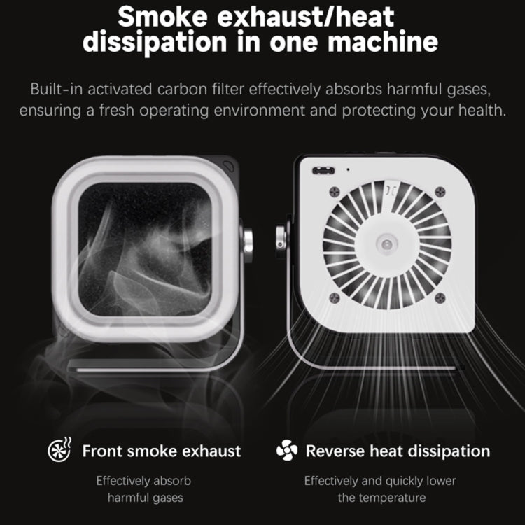 TBK F001 3 in 1 Smoking & UV Curing & Filtration Smoke Exhaust Multifunctional Fan, TBK F001 - ORIWHIZ