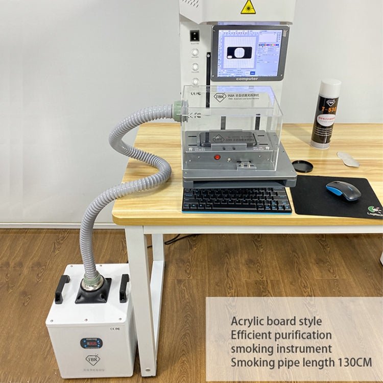 TBK618 220V Soldering Fume Extractor Industrial Soldering Iron Fume Laser Marking Fume Extractor Mobile Purifying Smoke Apparatus, TBK - 618 - ORIWHIZ