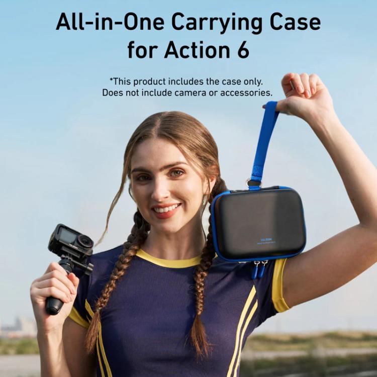 TELESIN DisAdv Medium Hard Shell Carrying Case Storage Bag for DJI Osmo Action 6 / 5 Pro / 4 / 3 - ORIWHIZCase & BagsDJI & Insta360 AccessoriesOsmo Action Series