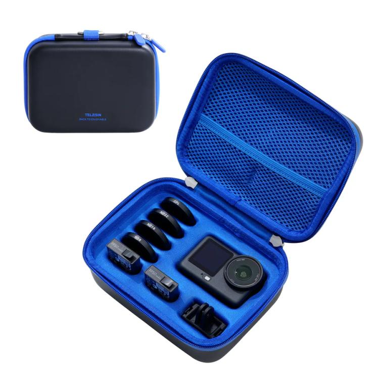 TELESIN DisAdv Medium Hard Shell Carrying Case Storage Bag for DJI Osmo Action 6 / 5 Pro / 4 / 3 - ORIWHIZCase & BagsDJI & Insta360 AccessoriesOsmo Action Series