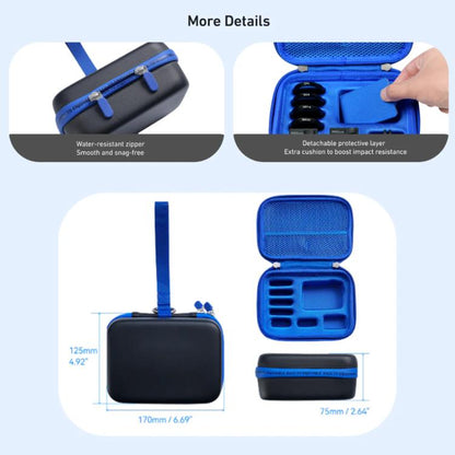 TELESIN DisAdv Medium Hard Shell Carrying Case Storage Bag for DJI Osmo Action 6 / 5 Pro / 4 / 3 - ORIWHIZCase & BagsDJI & Insta360 AccessoriesOsmo Action Series