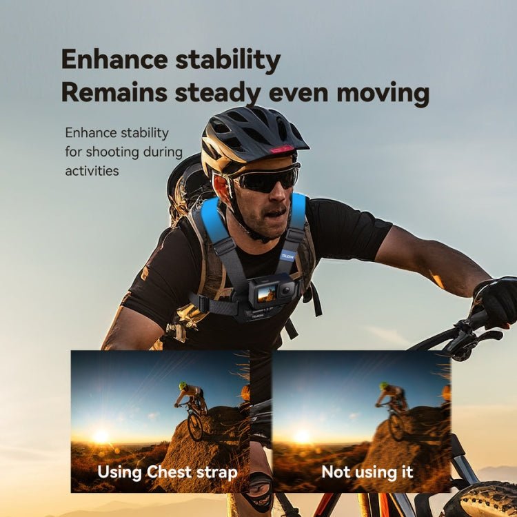 TELESIN S2 - CGP - 01 Quick - Release Vest Chest Strap Sports Camera Accessories, S2 - CGP - 01 - ORIWHIZChest BeltDJI & Insta360 AccessoriesTELESIN