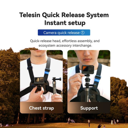 TELESIN S2 - CGP - 01 Quick - Release Vest Chest Strap Sports Camera Accessories, S2 - CGP - 01 - ORIWHIZChest BeltDJI & Insta360 AccessoriesTELESIN