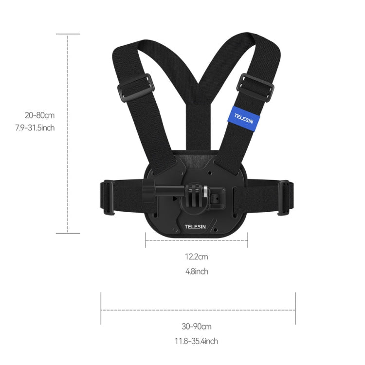 TELESIN S2 - CGP - 01 Quick - Release Vest Chest Strap Sports Camera Accessories, S2 - CGP - 01 - ORIWHIZChest BeltDJI & Insta360 AccessoriesTELESIN