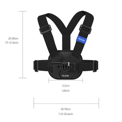 TELESIN S2 - CGP - 01 Quick - Release Vest Chest Strap Sports Camera Accessories, S2 - CGP - 01 - ORIWHIZChest BeltDJI & Insta360 AccessoriesTELESIN