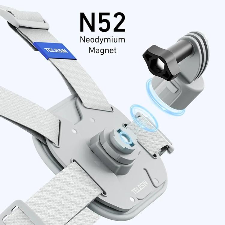 TELESIN S2 - CGP - 01GY Universal Action Camera Chest Belt Bracket Quick Release Chest Strap Mount, S2 - CGP - 01GY - ORIWHIZChest BeltDJI & Insta360 AccessoriesTELESIN