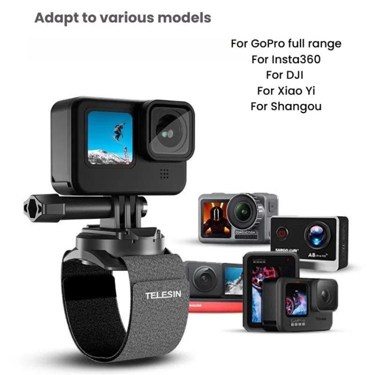 TELESIN Sports Camera Wrist Strap Steering Wrist Mount Strap - ORIWHIZDJI & Insta360 AccessoriesTELESINUniversal Chest & Head Belt
