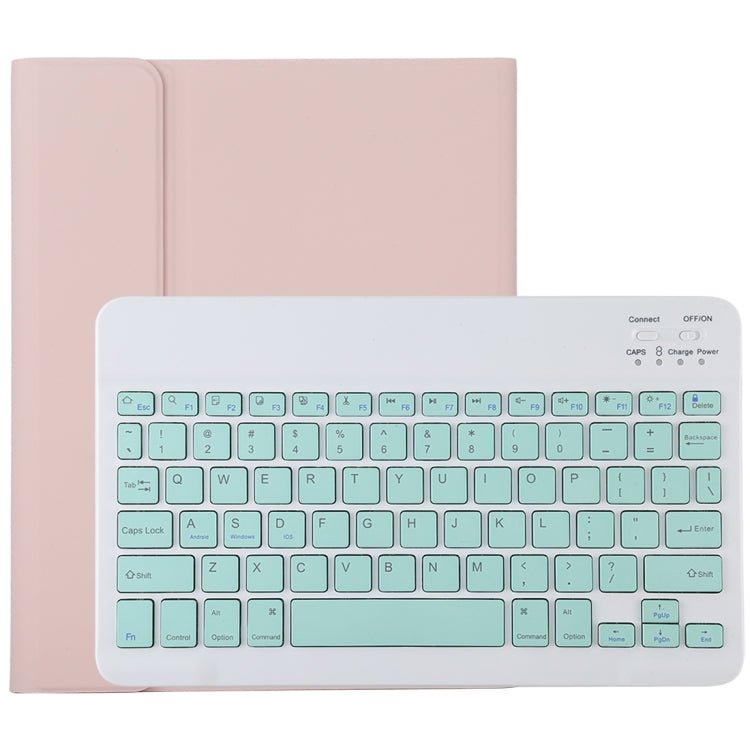 TG11B Detachable Bluetooth Green Keyboard + Microfiber Leather Tablet Case for iPad Pro 11 inch (2020), with Pen Slot & Holder, Green Keyboard - ORIWHIZApple AccessoriesiPad KeyboardiPad Keyboard For iPad Pro